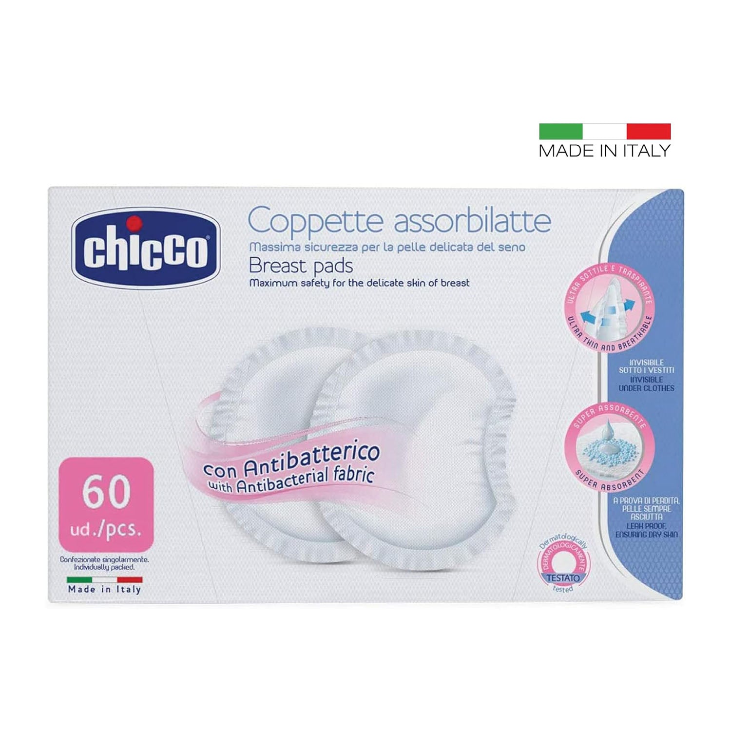 Chicco Breast Pads 60Pcs (Chi-00061773000000)