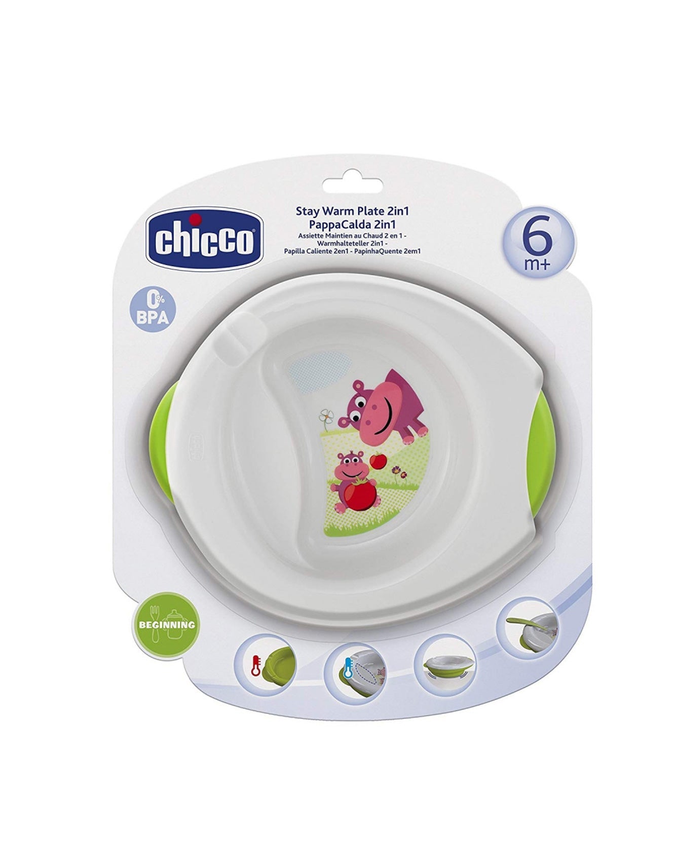 Chicco Stay Warm Plate 2In1 6M+ (Chi-00006826000000)