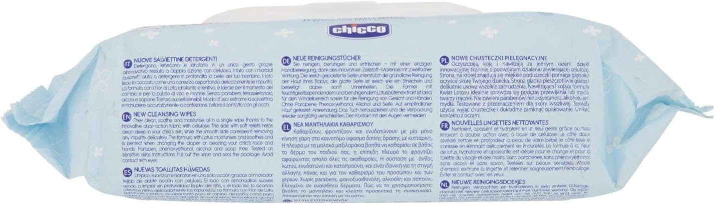 Chicco Wipes 72 Pcs With Flip Cover (Chi-00009163000000)