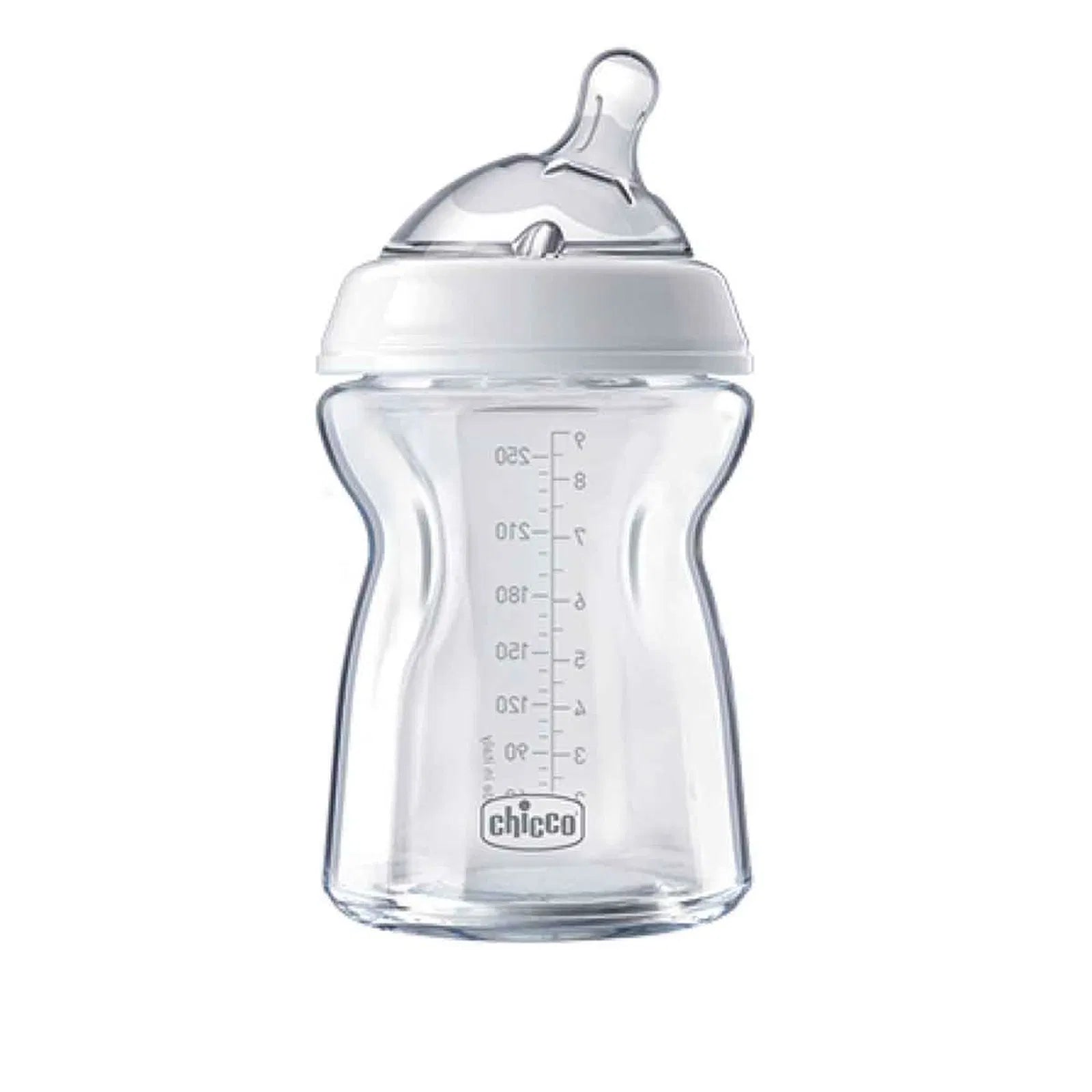 Chicco Feeding Bottle NaturalFeeling GLASS 0M+ 250ML (Chi-00080623000000)