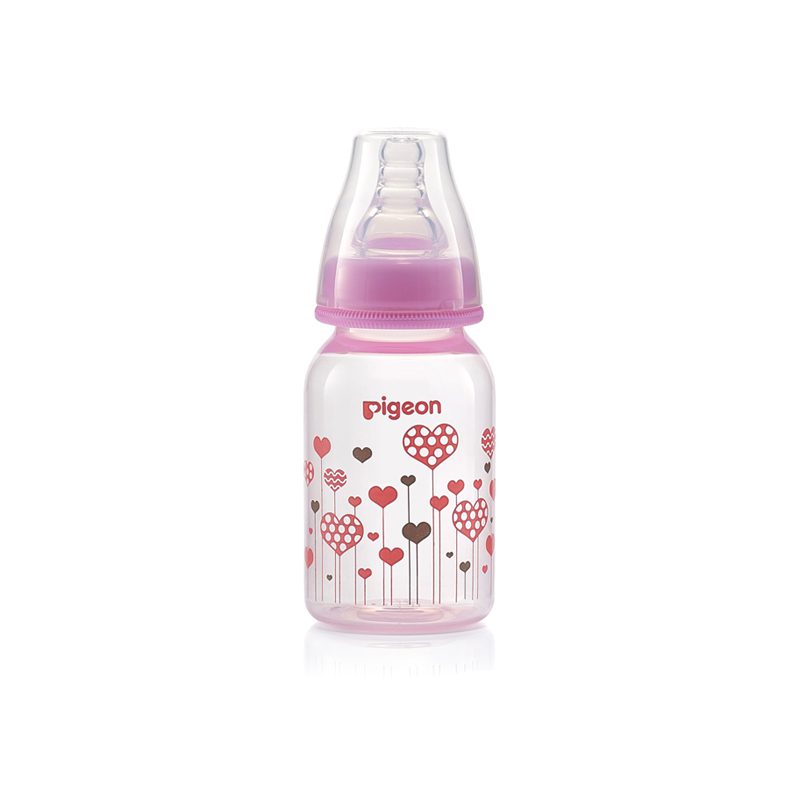 Pigeon Flexible Feeder Clear Rpp 120 Ml Pink