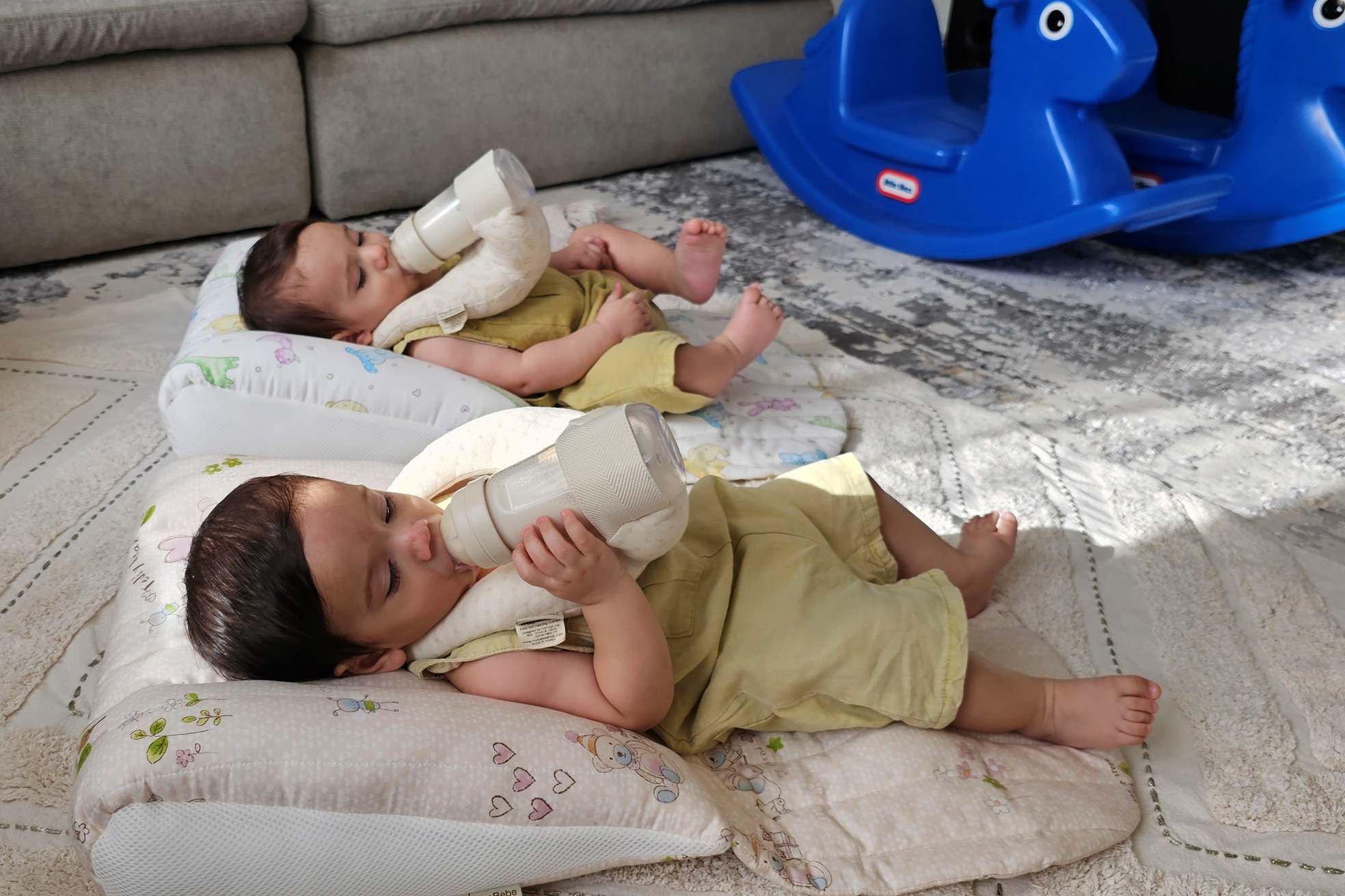 MyBebe - Baby Lounger & Baby Self-Feeding Cushion Bundle Offer