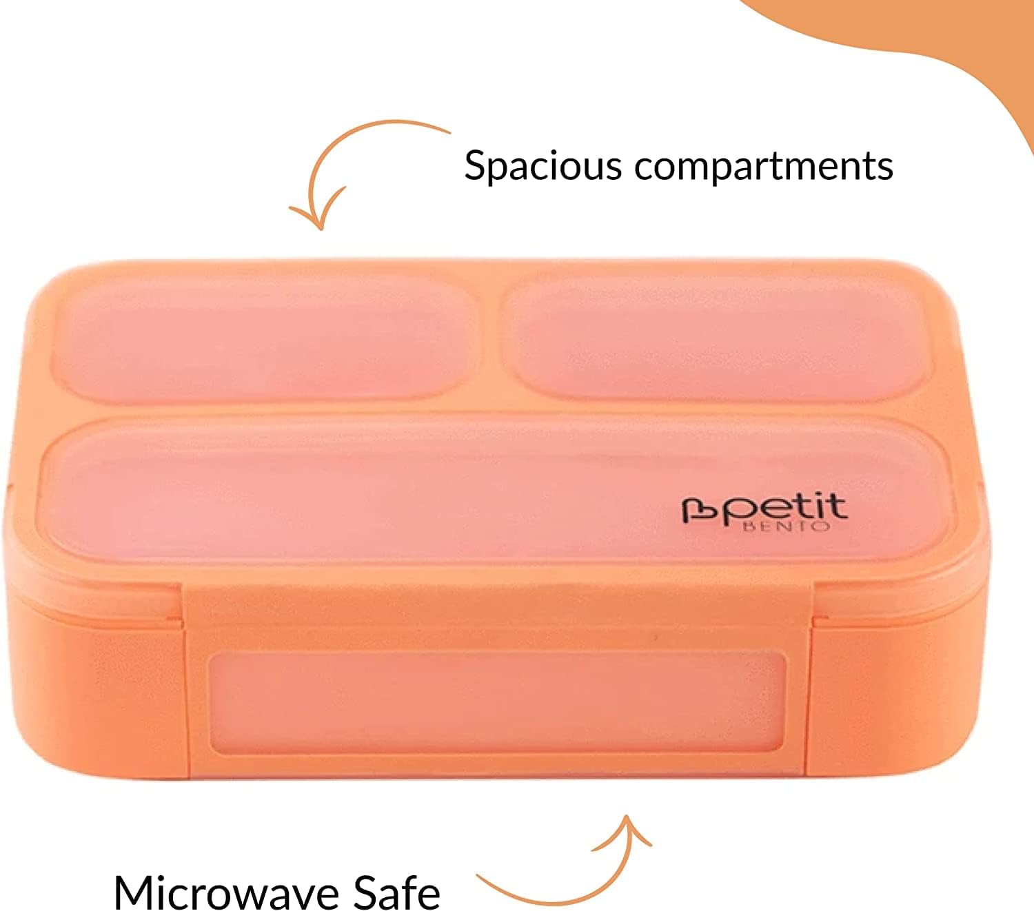 Citron – 3-Compartments Petit Bento Lunchbox 540ml – Mini Coral