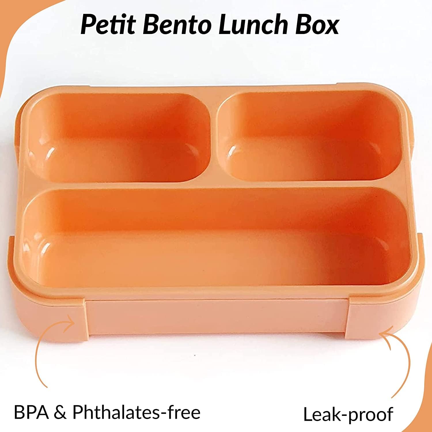 Citron – 3-Compartments Petit Bento Lunchbox 540ml – Mini Coral