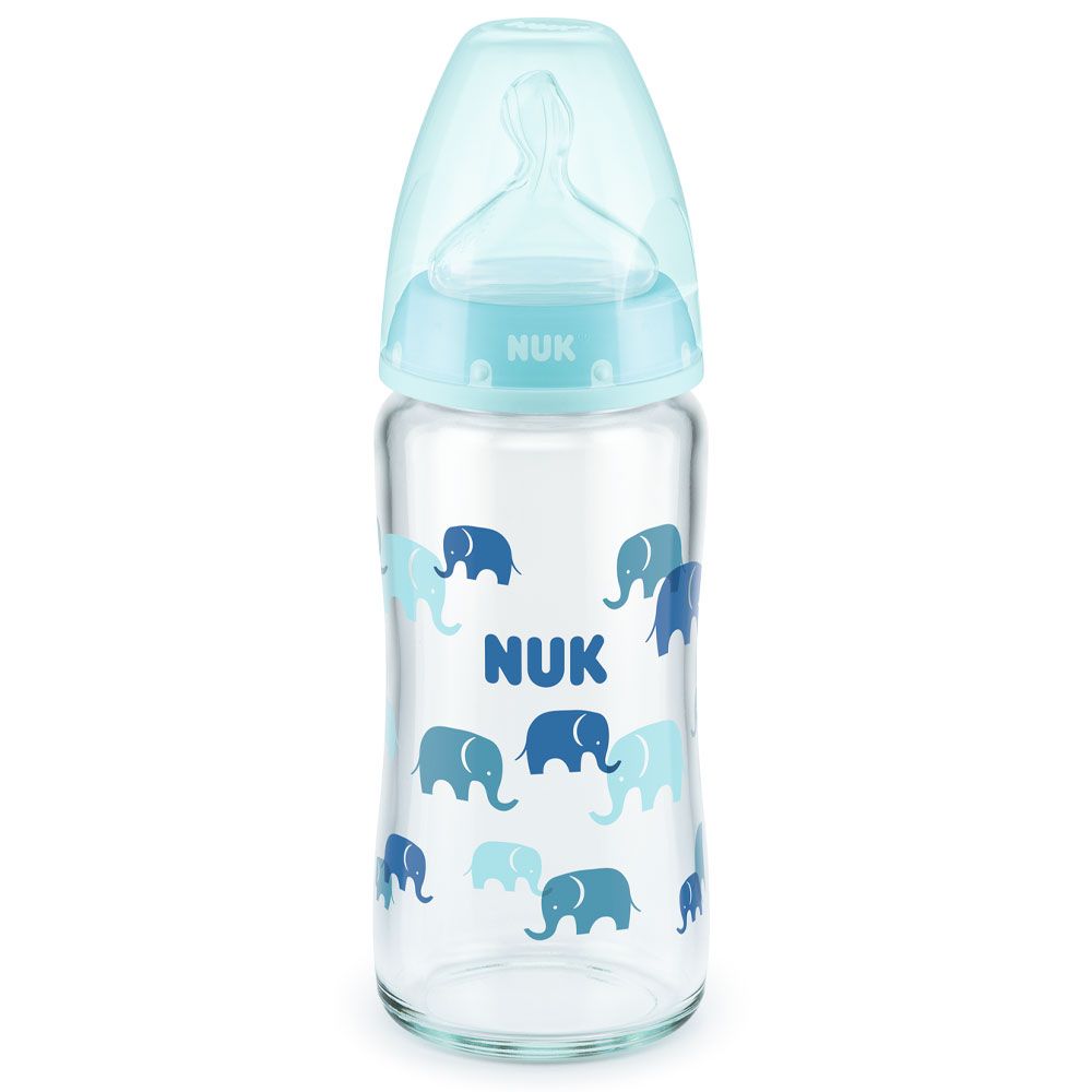 NUK FC Bottle TEMPERATURE CONTROL SILICONE GLASS 0-6m 240 ml