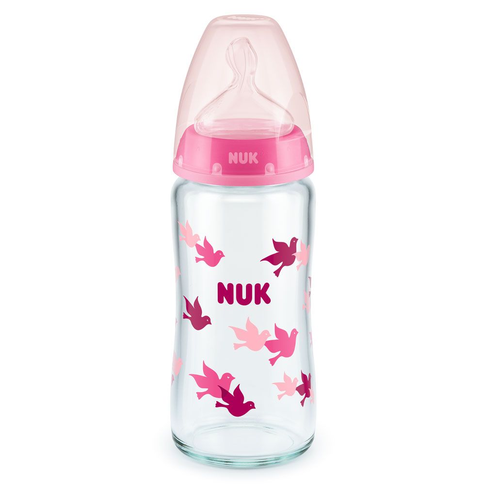 NUK FC Bottle TEMPERATURE CONTROL SILICONE GLASS 0-6m 240 ml