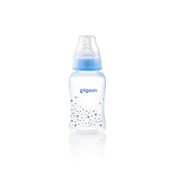 Pigeon Standard Neck Pp Printed Bottle 150 Ml, Blue