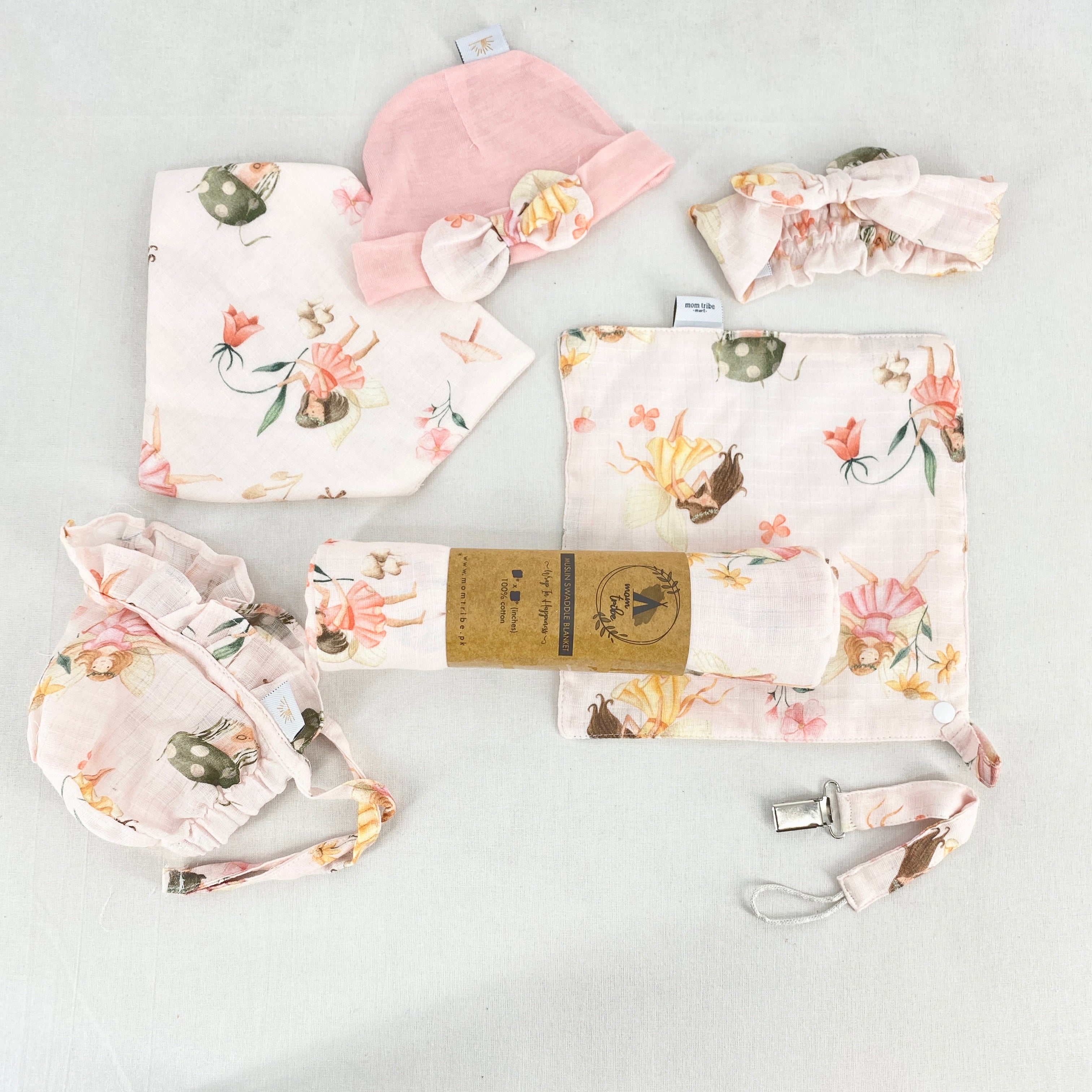 DANCING FLOWER MUSLIN SWADDLE