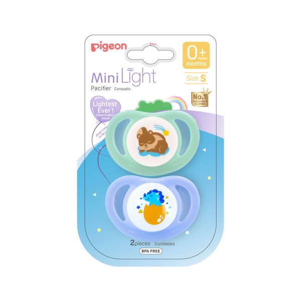 PIGEON PACIFIER PK-2 (S) – DINO EGG & SQUIRREL