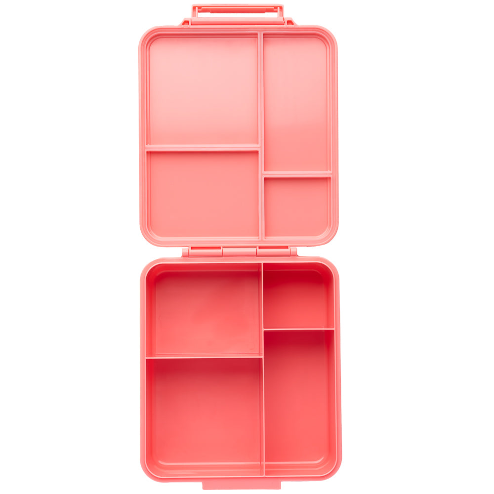 LEAKPROOF BENTO LUNCH BOX - 4 COMPARTMENTS - PINK - LEOPARD