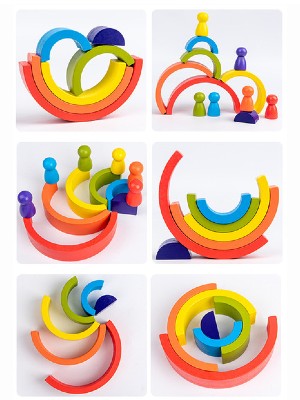 TMS - Rainbow Stacker - 6pcs