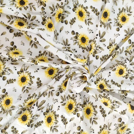 SUNFLOWER JERSEY SWADDLE