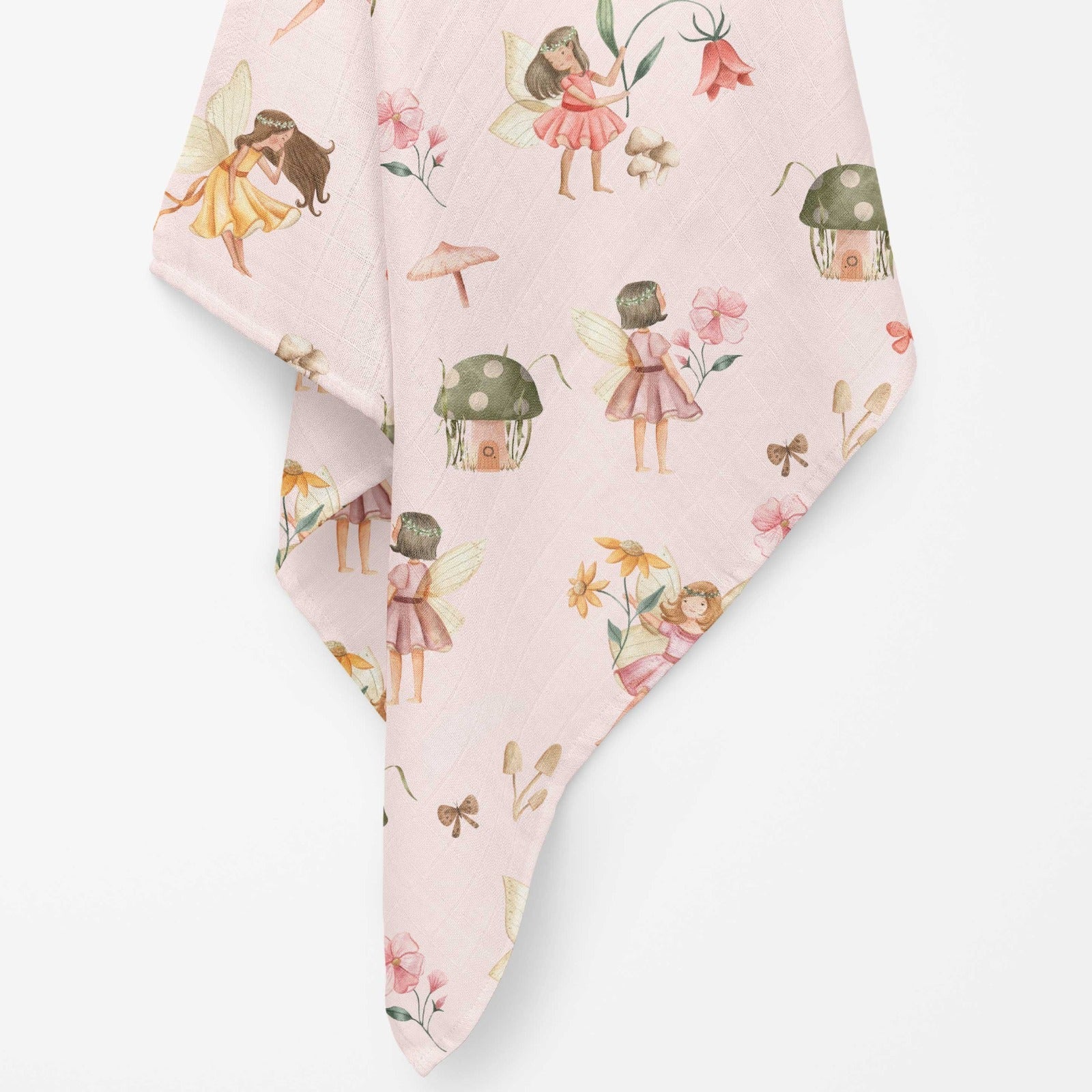 DANCING FLOWER MUSLIN SWADDLE