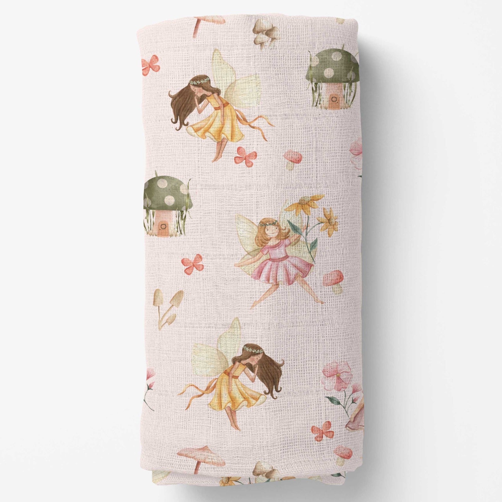 DANCING FLOWER MUSLIN SWADDLE