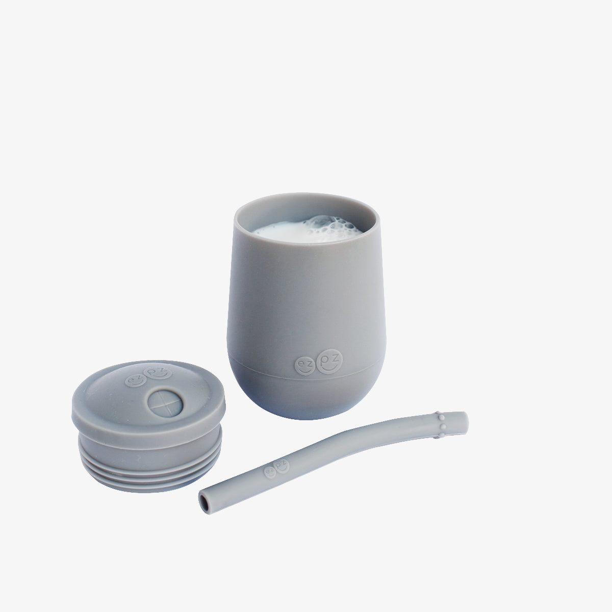 Ezpz – Mini Cup + Straw Training System  Gray