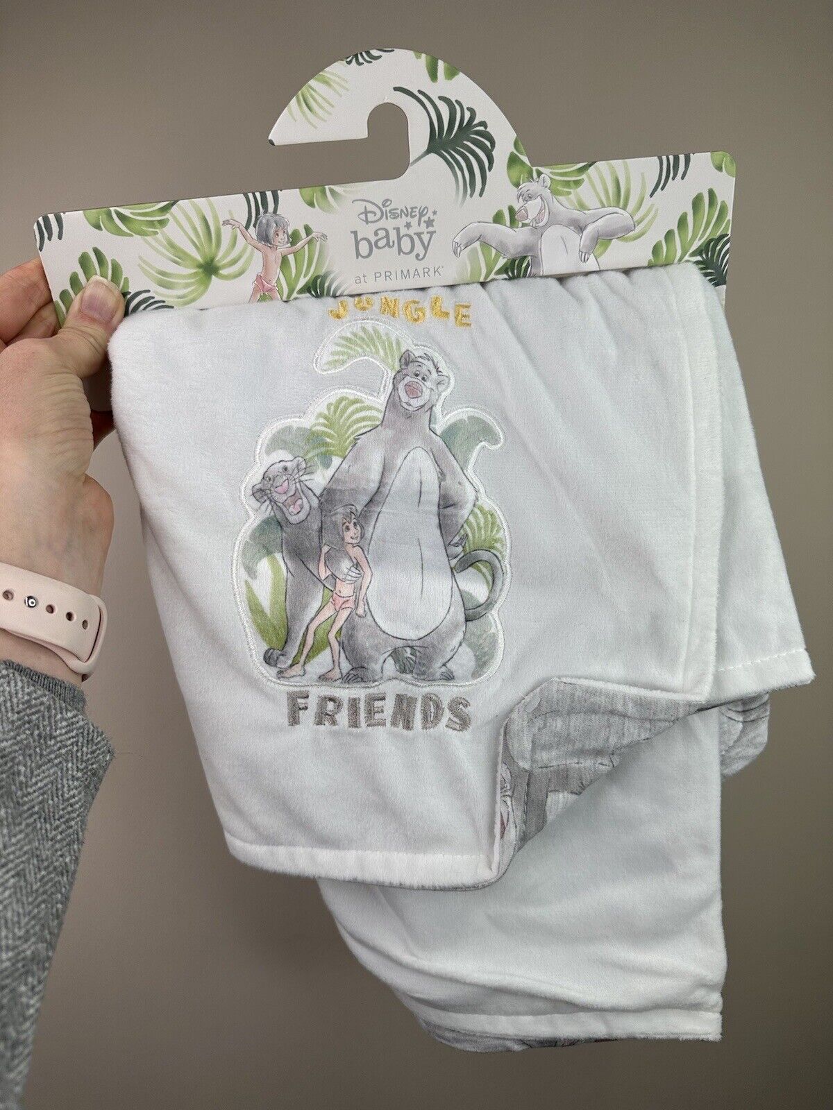 DISNEY BABY Jungle Book Baloo & Friends Soft Baby Blanket Primark Gift NEW