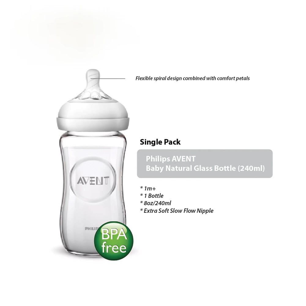 Philips AVENT Baby Natural Glass Bottle