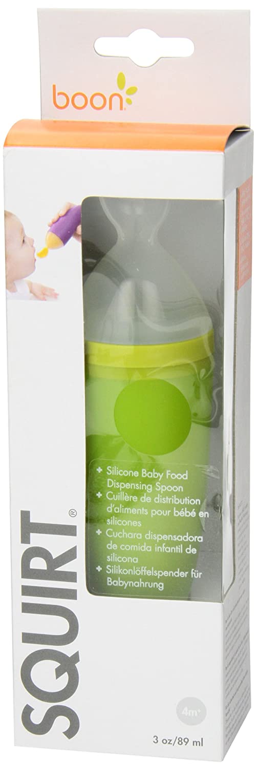 Boon - Squirt Silicone Baby Food Dispensing Spoon - Green