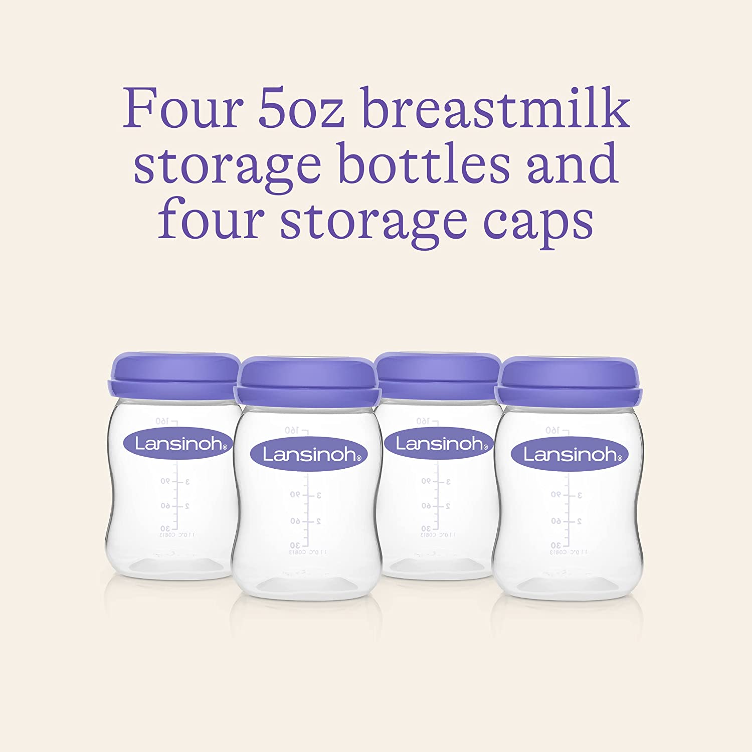 Lansinoh - Breastmilk Storage Bottles (Pack of 4)