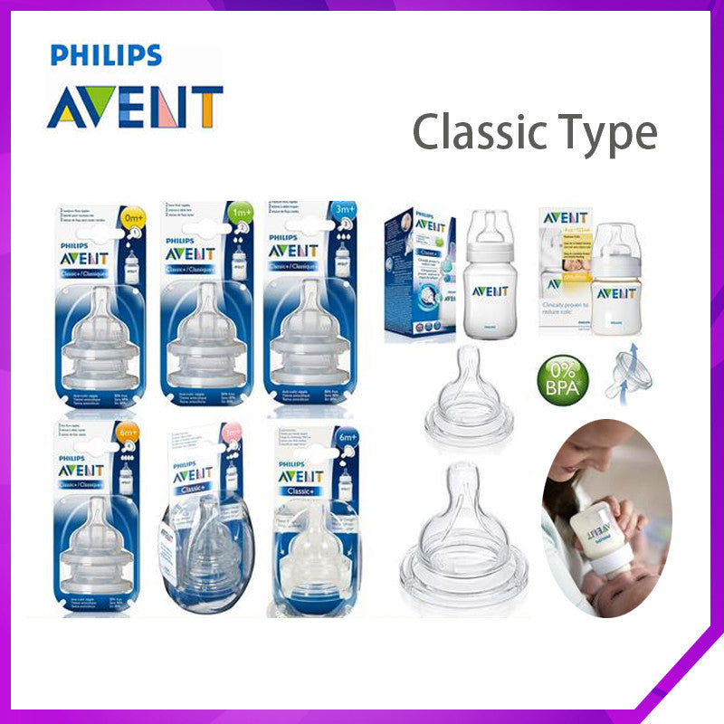 Philips Avent Classic + Silicone nipple Teats 0~6M+