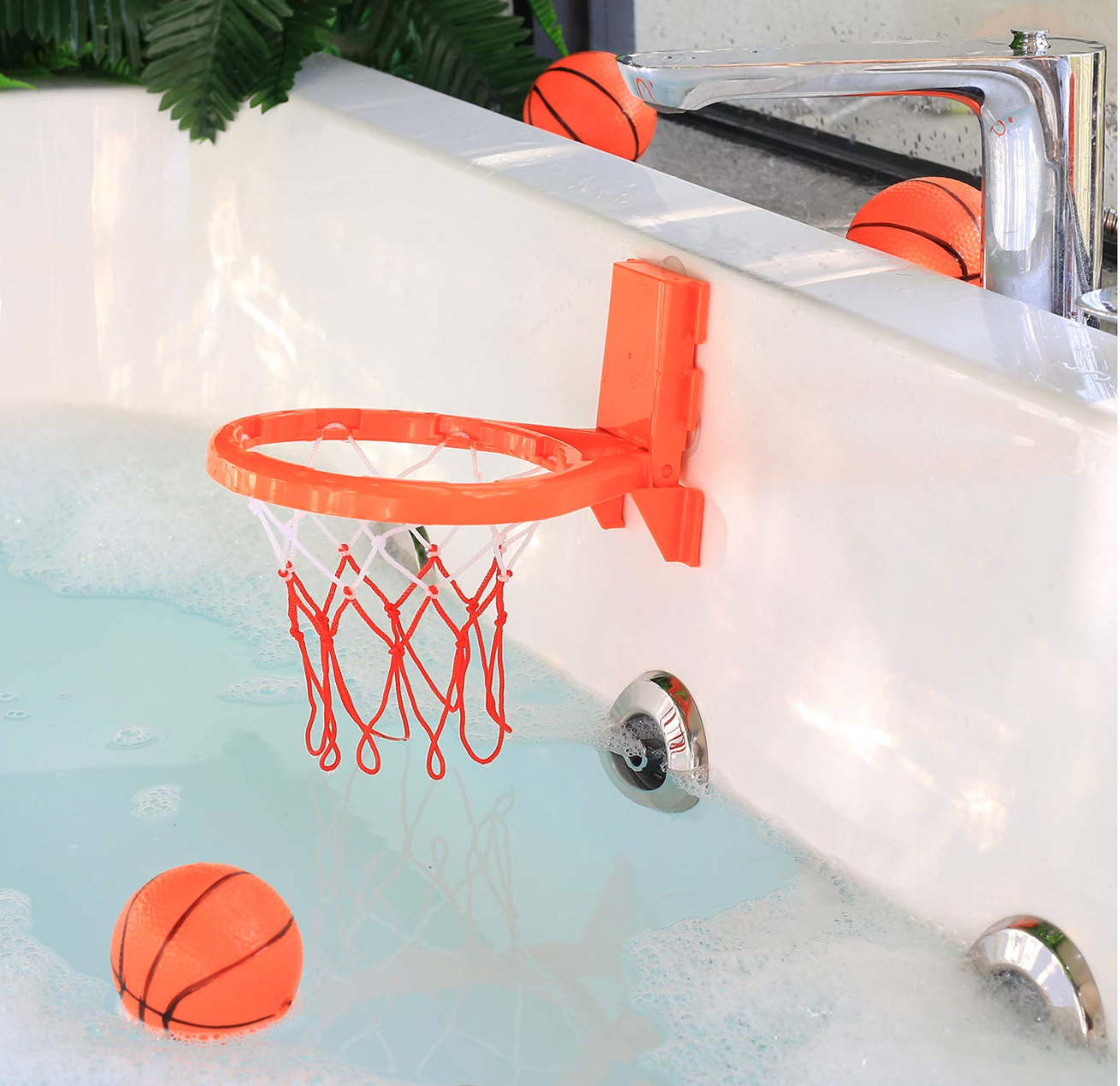 Basketball Hoop &amp; Balls Playse Bath Toy
