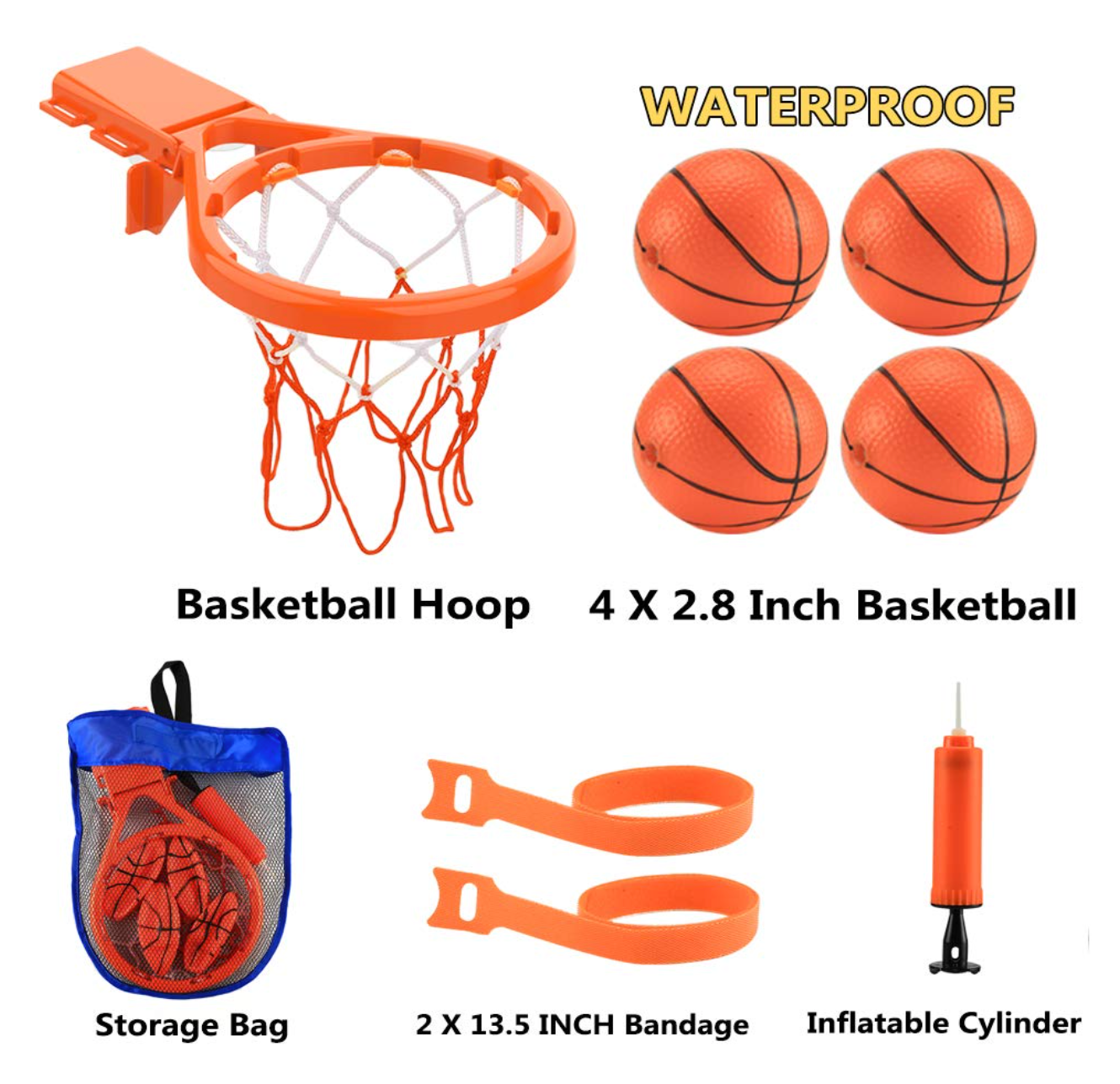 Basketball Hoop &amp; Balls Playse Bath Toy