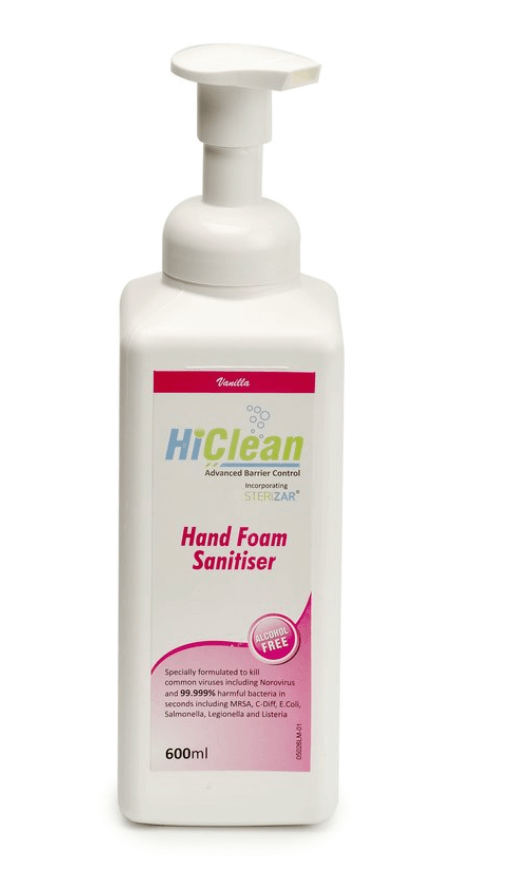 HiClean Hand Foam Sanitiser (Vanilla) - 600ml