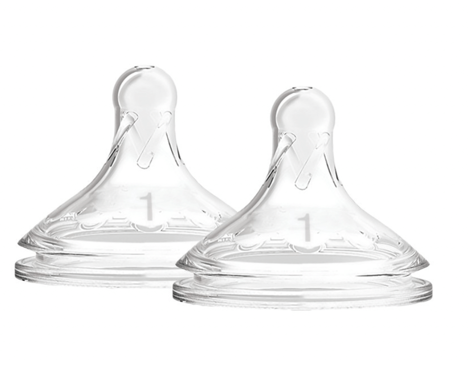 Dr Brown's Level 1 Silicone Wide Neck Nipples Options (2pk)