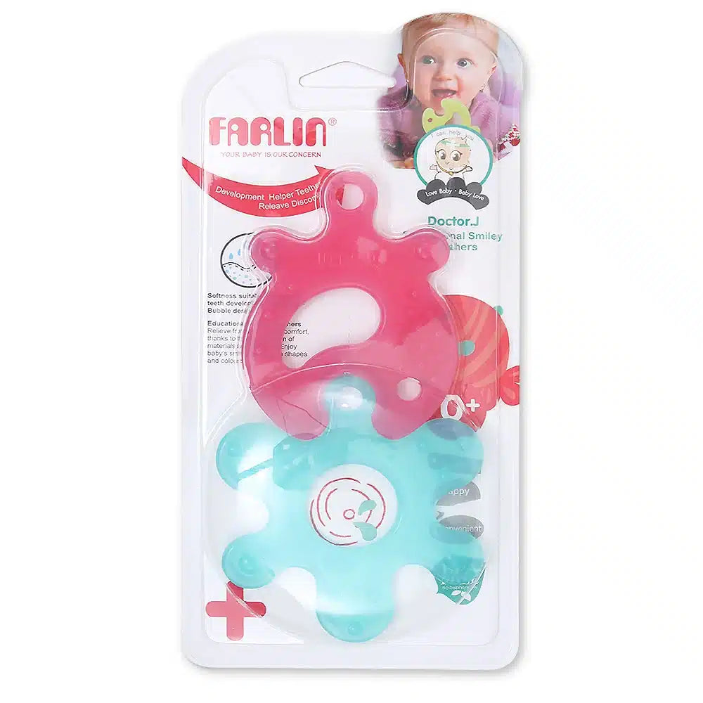 Farlin Teether &amp; Soother Combo(Blue &amp; Pink)