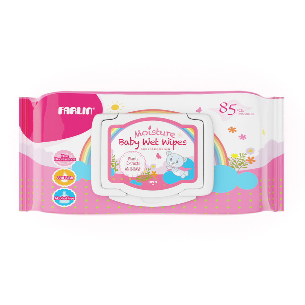 Farlin - Baby Wipes 85 Pcs Anti-Rash