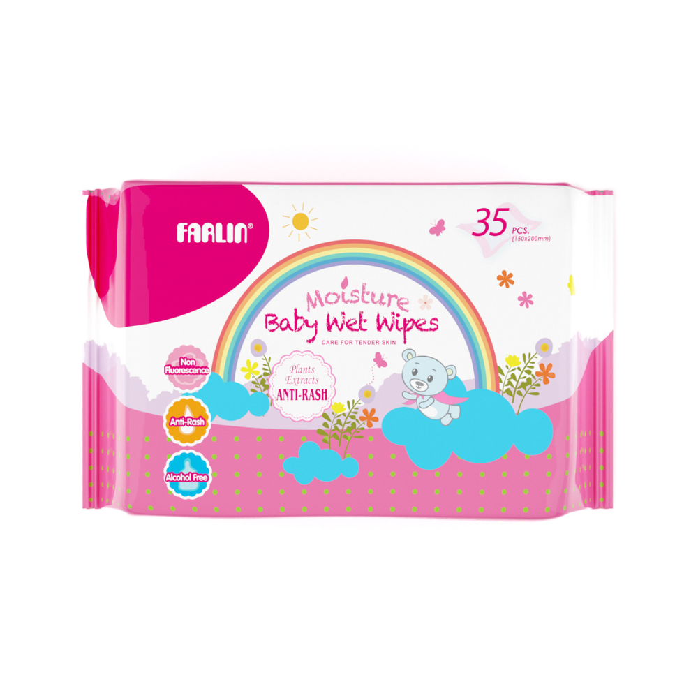 Farlin - Baby Wipes 35 Pcs Bag (Anti Rash)