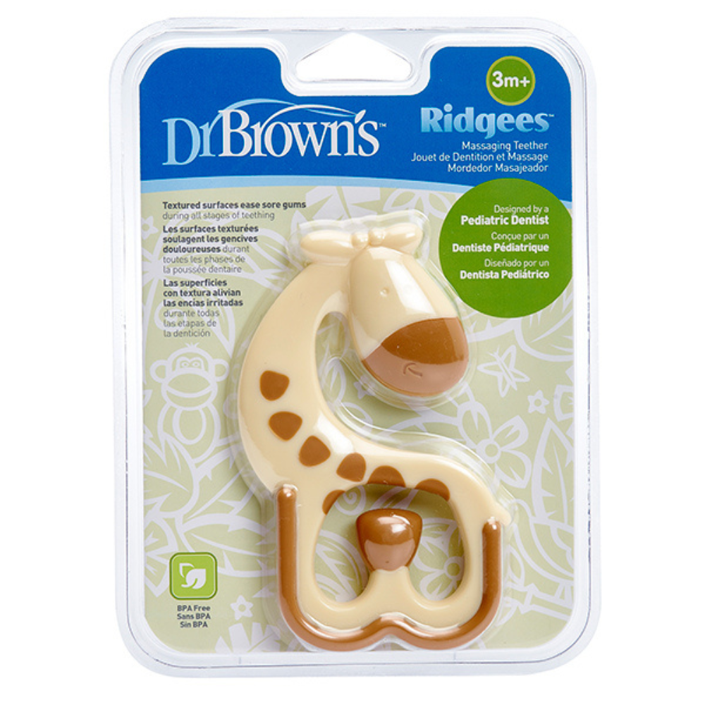 Dr Brown's Massaging Teether Ridgees - Giraffe