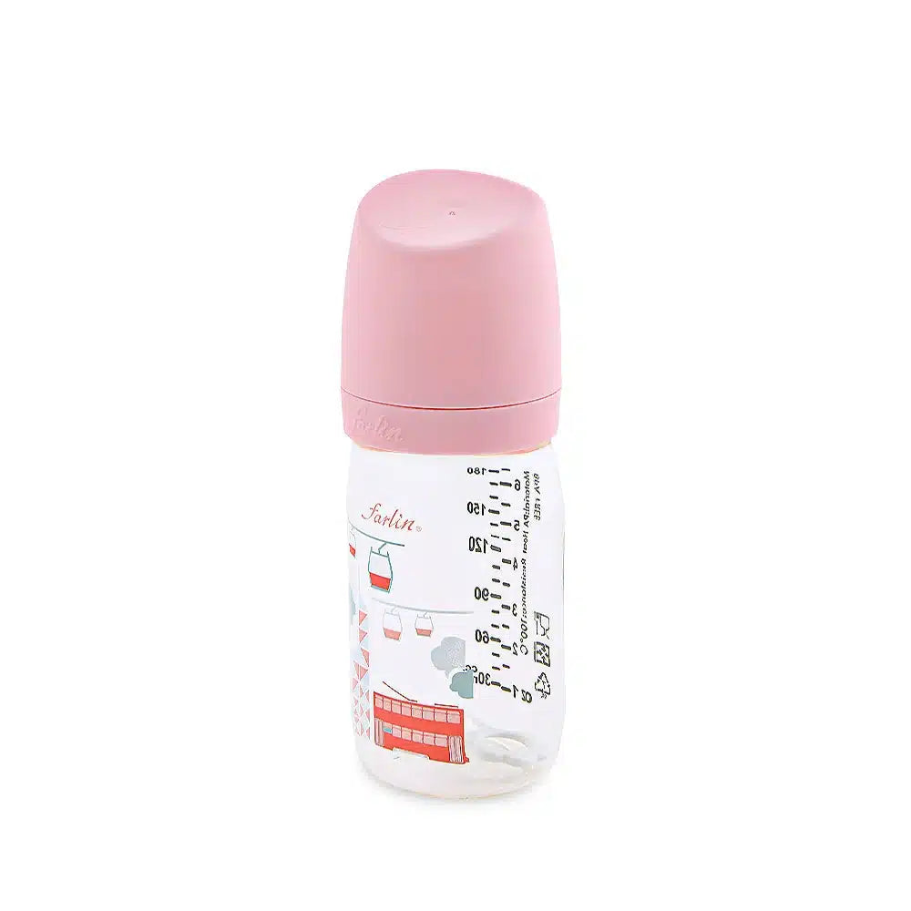 Farlin PA Wide-Neck Feeding Bottle 180ml – Pink